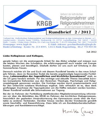 Rundbrief steht ab 2013 vor großen Veränderungen