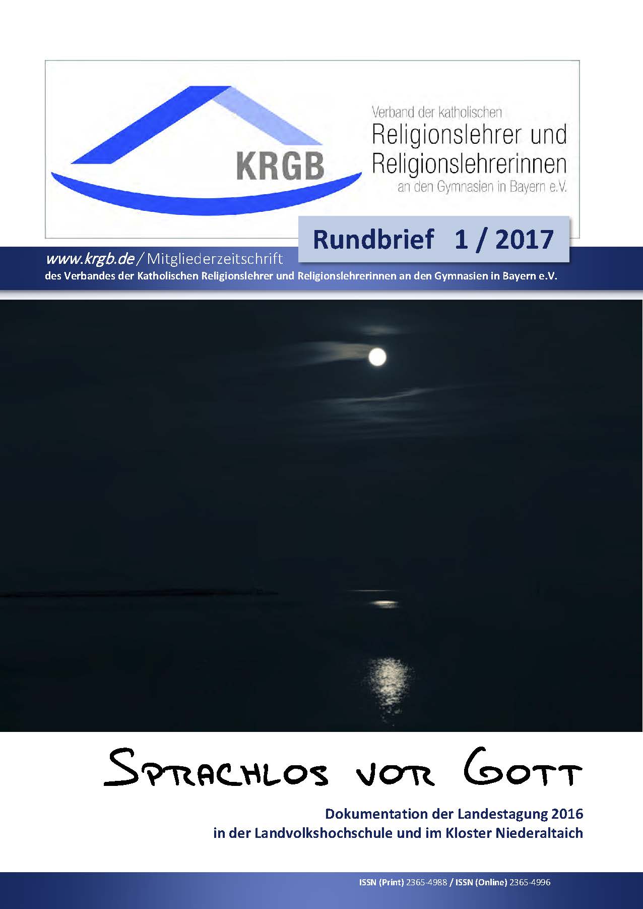 Der Rundbrief 1/2017 Digital-Ausgabe