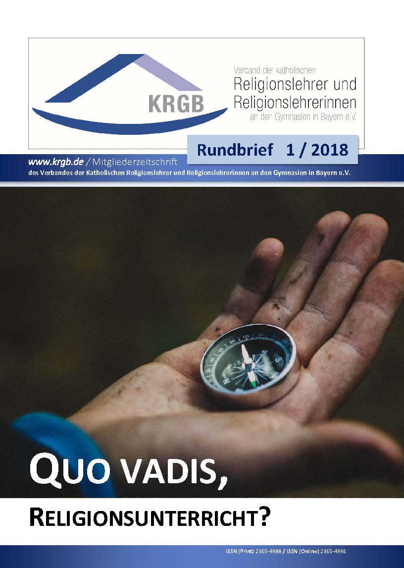 KRGB- RUNDBRIEF 1/2020 RELIGIONSUNTERRICHT IN ZEITEN VON CORONA